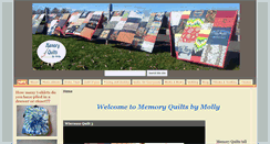 Desktop Screenshot of memoryquiltsbymolly.com