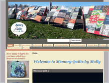 Tablet Screenshot of memoryquiltsbymolly.com